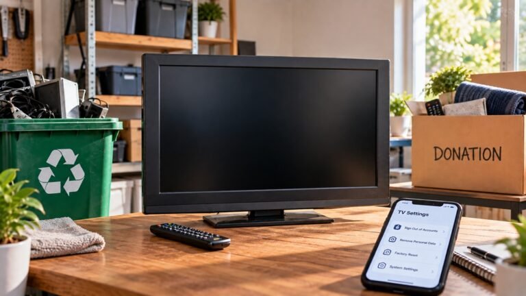 How to dispose of an old TV by recycling or donating