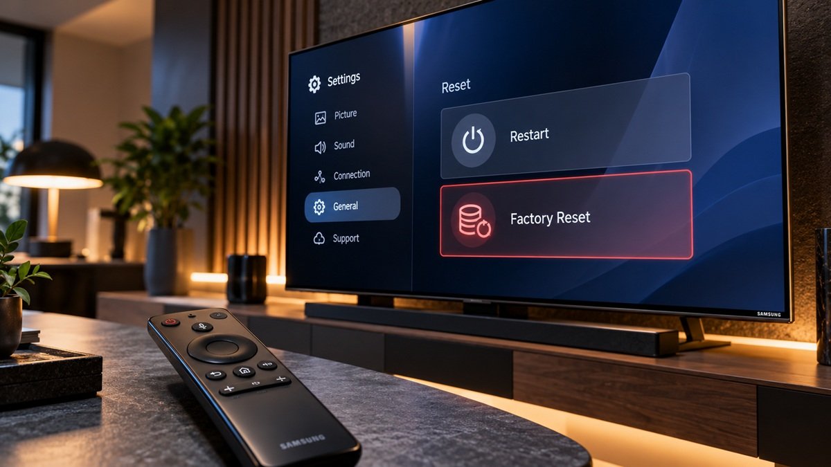 How to reset a Samsung TV reset options compared