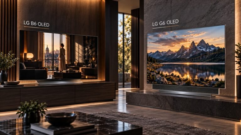 LG B6 vs G6 OLED TV spec comparison