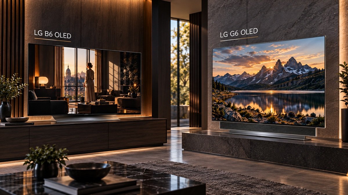 LG B6 vs G6 OLED TV spec comparison