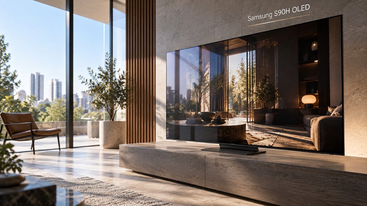 Samsung OLED Anti-Glare Performance in Bright Rooms: S90H