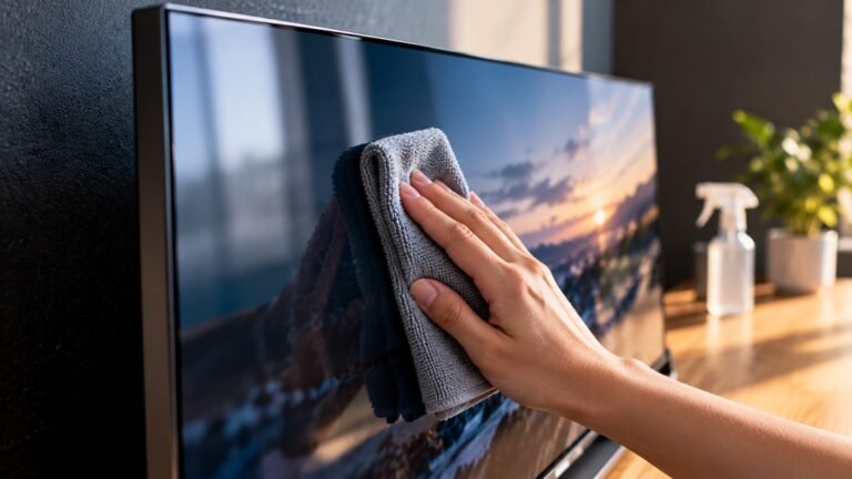 How to clean a TV screen safely