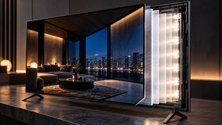 what is an LED LCD TV backlight and panel layers