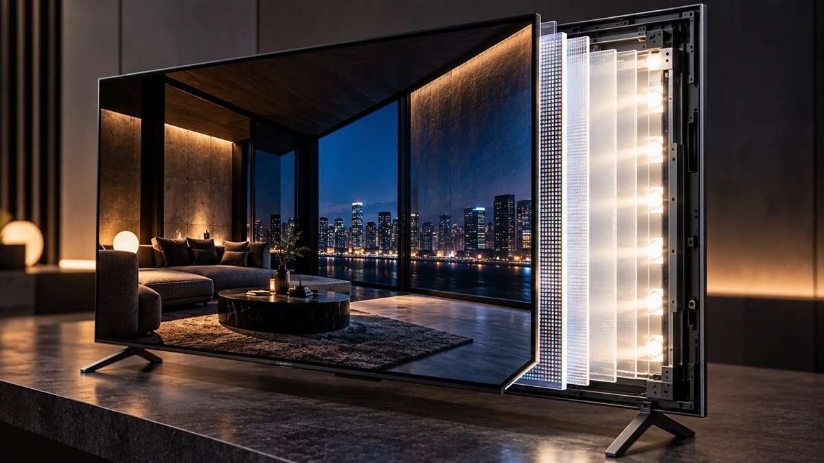 what is an LED LCD TV backlight and panel layers