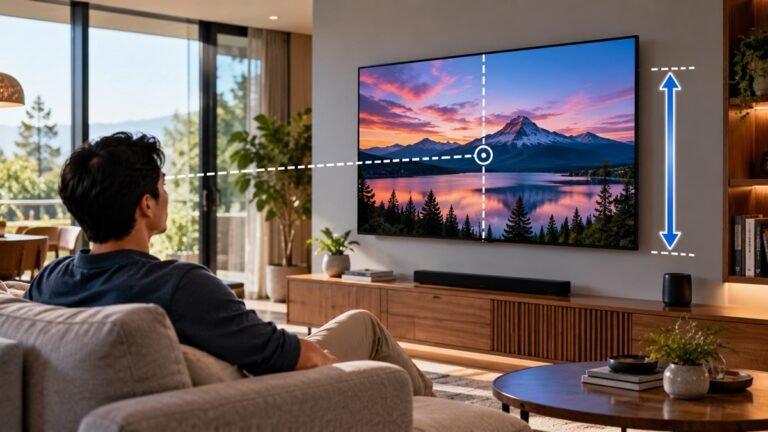 How High Should a TV Be Mounted? Samsung's Advice