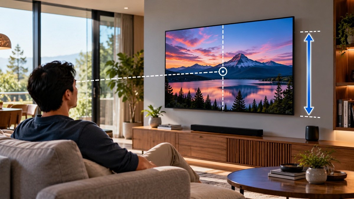 How High Should a TV Be Mounted? Samsung's Advice