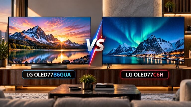 LG OLED77B6GUA vs LG OLED77C6H 77-inch OLED TVs