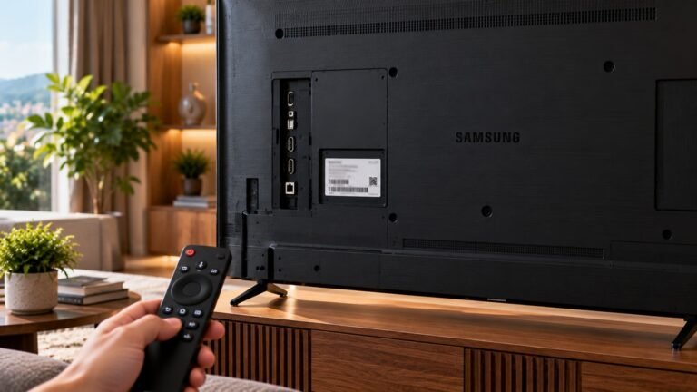 How to find Samsung TV model number